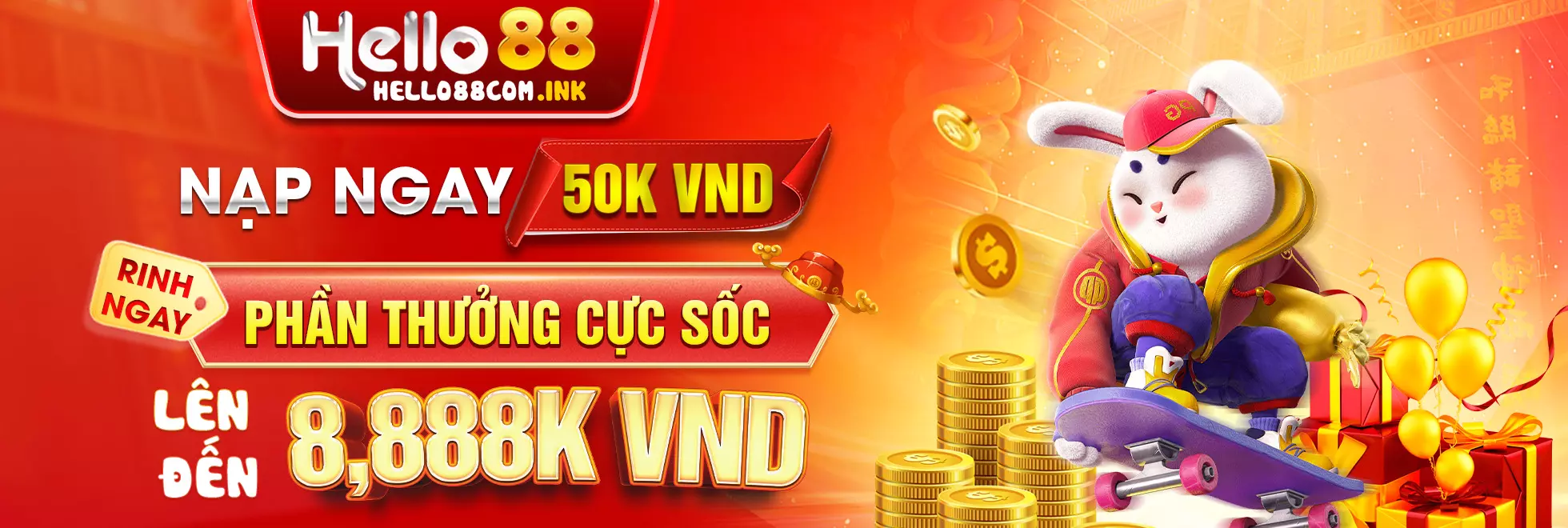 Nạp 50k VND ngay, rinh ngay phần thưởng cực sốc lên đến 8,888k VND